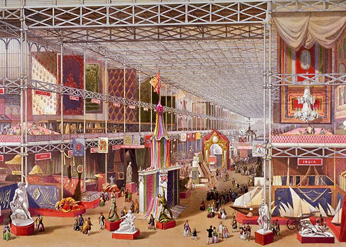 Goods from all around the world were showcased at the Crystal Palace, in part to demonstrate the reach of the British Empire