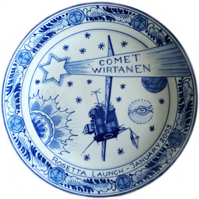 Dutch porcelain makers Delft paid tribute to the spacecraft