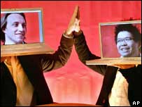 Os criadores do YouTube, Chad Hurley e Steve Chen