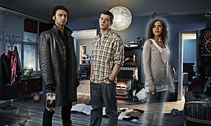 Aidan Turner, Russell Tovey and Lenora Crichlow in Being Human