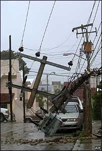 समुद्री तूफ़ान विल्मा से तबाही