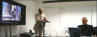 افهمی - گمبکه در جلسه بحث از فيلم پرسپوليس 