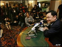 تاکسین شیناواترا - مصاحبه مطبوعاتی در هنگ کنگ