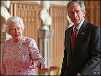 A rainha e o presidente americano