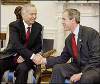 Ислом Каримов ва Жорж Буш