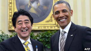 安倍晋三与奥巴马