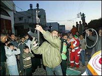 Palestinos fazem protestos em Gaza