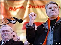 Валенса і Ющенко