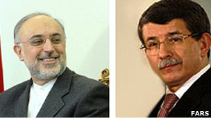 احمد داود اوغلو و علی اکبر صالحی