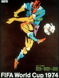 Áp phích quảng cáo cho World Cup 1974