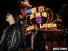 何鴻燊經營的澳門葡京娛樂場(27/1/2011)