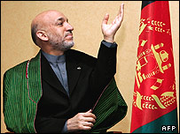 حامد کرزی رييس جمهور افغانستان