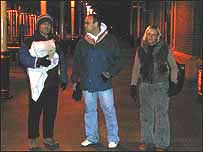 Mike Parr before the homeless night