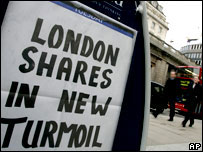 伦敦股市下滑消息