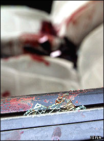 اتومبيل آقای احمدی مقدس پس از حادثه