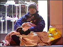 Mike Parr on streets