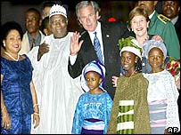 Bush e Olusegun Obasanjo
