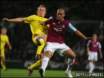 صحنه ای از ديدار وستهام و ليورپول