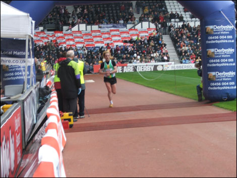Derby 10k run - The Finish