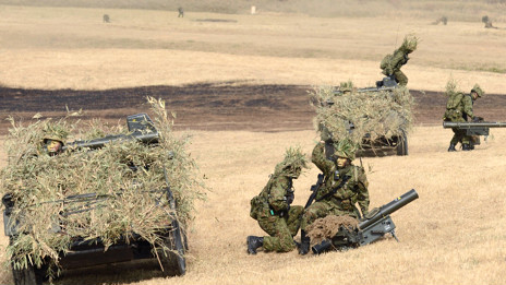 Các binh sỹ Nhật tham gia tập trận ở Chiba