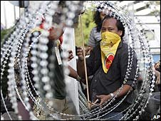 Người biểu tình Thái tại sân bay Don Mueang