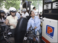 Một trạm xăng ở Hà Nội