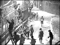 Melilla bölgesindeki dikenli teller