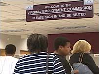 Fila do escritório de empregos