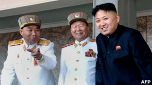 李英浩、崔海龙、金正恩