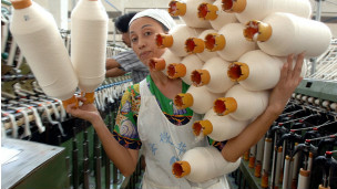 Công nhân dệt ở Trung Quốc