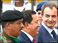 Hugo Chavez Jose Luis Rodrigues Zapatero