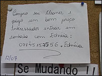 Cartaz para compra de faxina