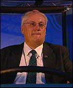 Driver in a simulator