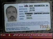 Carteira de mergulhador de João José Vasconcelos Jr.