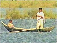 ماهيگيری در مرداب های عراق