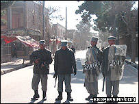 پليس ضد شورش در هرات