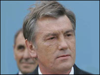 Віктор Ющенко в Сумах. Фото УНІАН