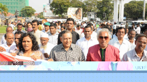 Protest in Colombo