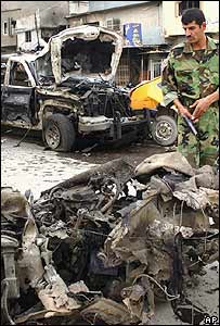 Kerkük'te bir enkaz