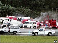 هواپیمای دچار حادثه