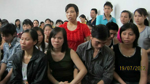 Công nhân may của nhà máy Vinastar ở ngoại ô Moscow