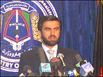 ژنرال داوود، معاون مبارزه با مواد مخدر وزارت داخله (کشور) افغانستان 