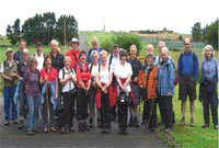 Cychwyn Taith Gerdded Clwb y Dwrlyn o Aberporth