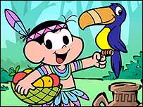 Magali representando o Norte brasileiro