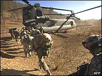 امریکی اور اتحادی فوج