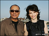 ژولیت بینوش و عباس کیارستمی