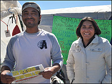 Omar y Ximena Reygadas, hijos de uno de los mineros atrapados