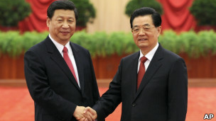 習近平和胡錦濤