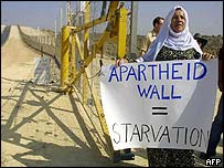 Muro que Israel constrói na Cisjordânia