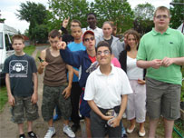 Group of young people with learning difficulties